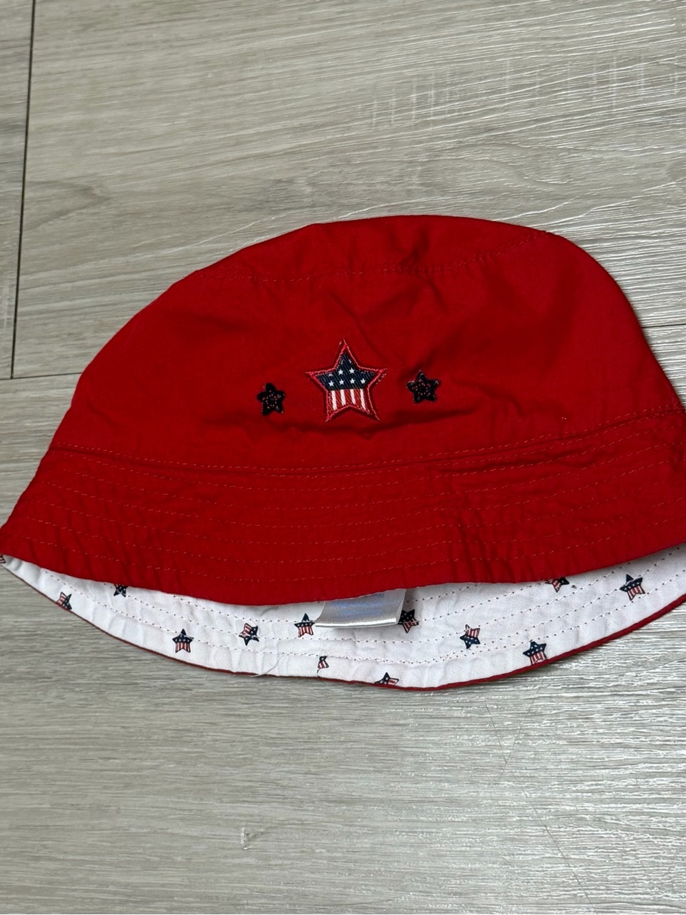 Vintage Y2K Cherokee Baby Red Patriotic Bucket Hat